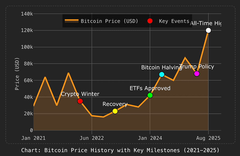 Bitcoin price chart